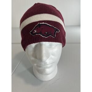 Arkansas razorbacks Beanie Red And White